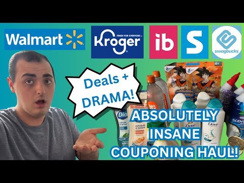 ABSOLUTELY INSANE COUPONING HAUL (+ COUPONING DRAMA)~ WALMART & KROGER DEALS ~ IBOTTA HAUL (6/23/24)