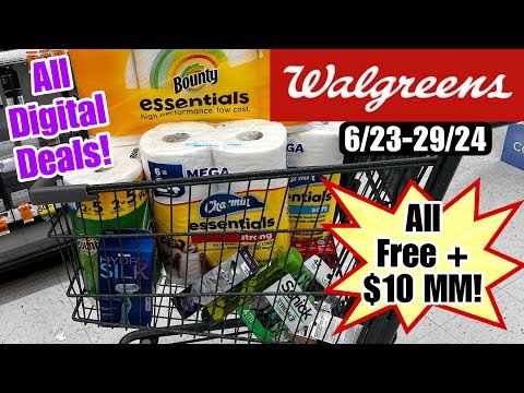 Walgreens Haul – All FREE+ $10 MM! Beginner friendly digital coupon deals! 6/23-29/24