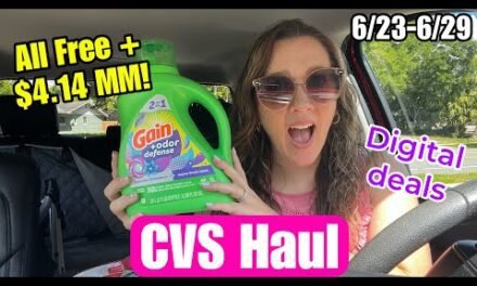 CVS Haul – All Free+ $4.14 MM! Easy beginner deals this week! 6/23-29/24