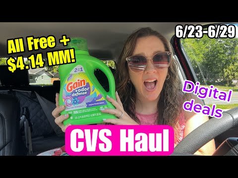 CVS Haul – All Free+ $4.14 MM! Easy beginner deals this week! 6/23-29/24