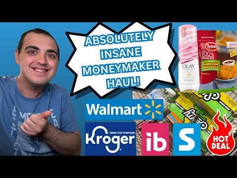 ABSOLUTELY INSANE MONEYMAKER COUPONING HAUL! ~ WALMART & KROGER COUPONING HAUL ~ JUNE 2024