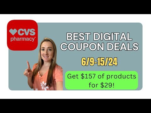 CVS Best Digital Coupon Deals this week! 6/9-15/24 | Get $157 worth for $29!