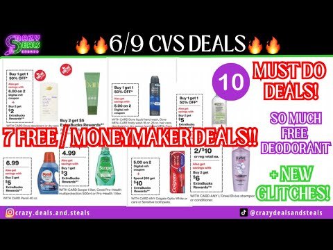 🔥6/9 CVS Deals {10 MUST DO CVS DEALS} CVS DIGITAL/PRINTABLE DEALS ONLY! 7 MM DEALS & ALL UNDER $1 😳