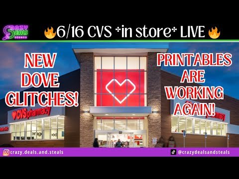 6/16 CVS *in store* LIVE🔥NEW DOVE GLITCHES 🎉 Printable Coupons Now Scanning (DETAILS)6/16 CVS HAUL