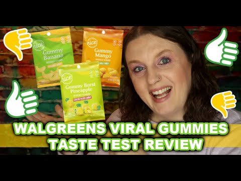 Walgreens Viral Gummies Taste Test Review || TikTok Gummies || Mango || Pineapple || Banana || Gummy