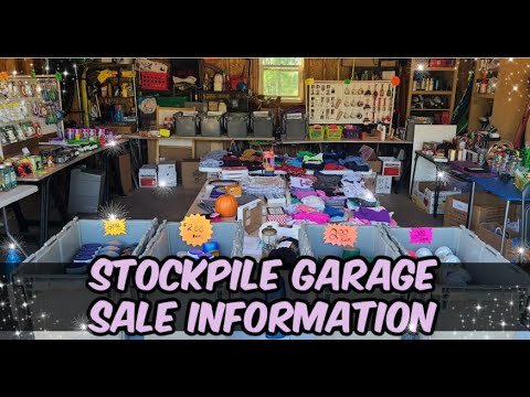 Stockpile Garage Sale || How to Sell || How to Advertise || How to Price