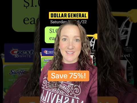 Dollar General Saturday Deal! 6/22 Save 75%!