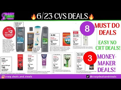 🔥6/23 CVS Deals {8 MUST DO CVS DEALS} CVS DIGITAL/PRINTABLE DEALS! 3 MM DEALS – CVS Couponing😳