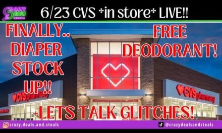 🔥6/23 CVS *in store* LIVE! Diaper STOCK UP! FREE Deodorant & MORE! 6/23 CVS Haul