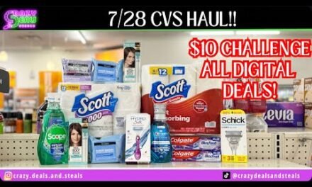 🔥7/28 CVS HAUL= $10 CHALLENGE🎉 CVS ALL DIGITAL COUPONING (CVS Couponing) #cvsdeals