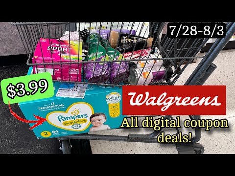 Walgreens Haul – Box of Pampers for $3.99! All Digital Coupon Deals! 7/28-8/3/24