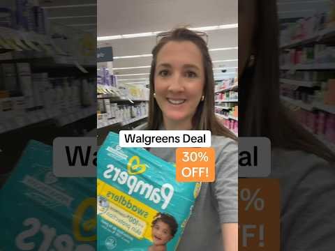 Save 30% on Diapers at Walgreens! #diaperdeal