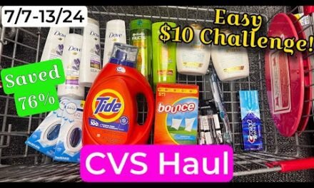 CVS Haul – Easy $10 Beginners Challenge! |Save 75% 7/7-13/24