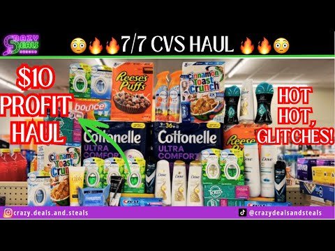 🤗7/7 CVS HAUL= $10 PROFIT! WOW-HOT NEW GLITCHES + HUGE MONEYMAKERS (CVS Couponing) #cvsdeals