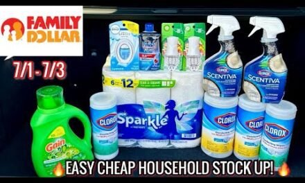 Family Dollar ALL Digital Household Stock Up!|Cleaning Products for Cheap |$5/25 Deals for 7/1 – 7/3