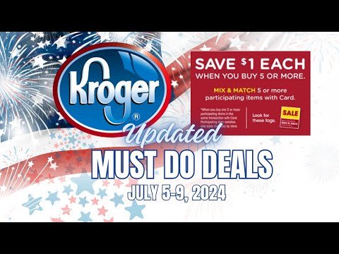 *RUN DEAL* Kroger UPDATED Must Do Deals for 7/5-7/9 | More Mega Sale Deals & MORE