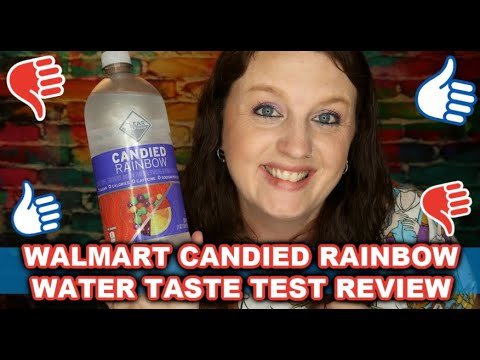 Skittle Water || Walmart Candied Rainbow Water || Taste Test Review