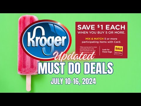 *FREEBIE* Kroger UPDATED Must DO Deals for 7/10-7/17 | Mega Sale + More Deals