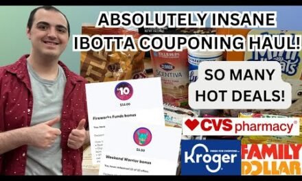 (PAID .44 FOR EVERYTHING!) ~ ABSOLUTELY INSANE IBOTTA COUPONING HAUL ~  KROGER / CVS / FAMILY DOLLAR