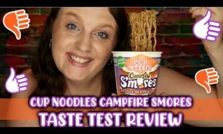 Cup Noodles Campfire Smores Taste Test Review || Cup Noodles