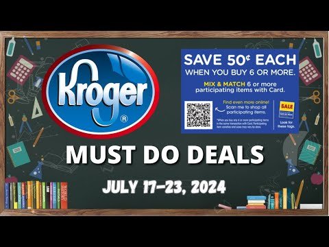 *3 FREEBIES* Kroger MUST DO Deals for 7/17-7/23 | NEW Mega Sale, Self Care Event, Household, & MORE