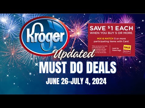 *HUGE MONEYMAKER!!!* Kroger UPDATED Must DO Deals for 6/26-7/4 | SO MANY FREEBIES!