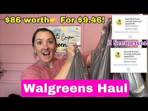 Walgreens Haul – SAVED 90%! All digital coupon deals 7/14-20/24