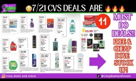 🔥7/21 CVS Deals {11 MUST DO CVS DEALS}FREE & CHEAP DOVE! HOT NEW GLITCHES – CVS Couponing🔥#cvsdeals