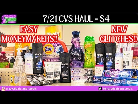 🔥7/21 CVS HAUL=$4 🎉 HOT DEALS, GLITCHES, & MONEYMAKERS (CVS Couponing) #cvsdeals