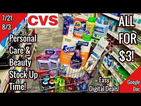 CVS Free & Cheap Coupon Deals & Haul |7/21 – 8/3| Free Personal Care & Beauty 🥰| Learn CVS Couponing