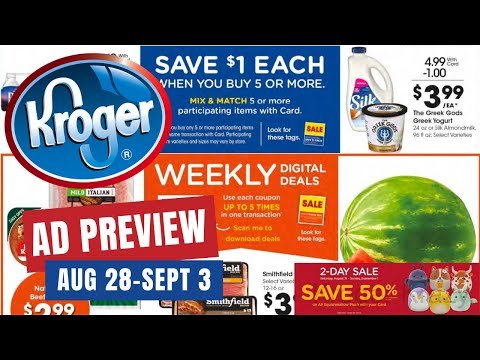 *MEGA AGAIN?* Kroger Ad Preview for 8/28-9/3 | Mega Sale, Weekly Digitals, Squishmallow Sale & MORE