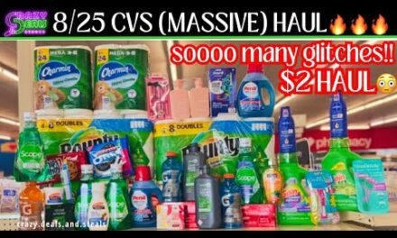 😳MEGA 8/25 CVS HAUL= $2-FOOD/BEVERAGE GLITCHES – HOUSEHOLD STOCK UP & MORE (CVS Couponing)#cvsdeals