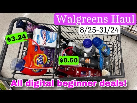 Walgreens Haul – All digital deals! $3.24 Tide | 60% Off Finish & Lysol! 8/25-31/24