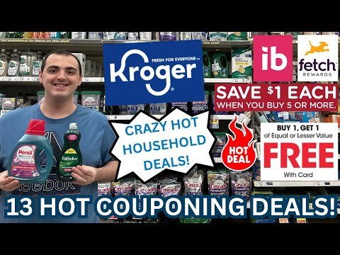 13 HOT KROGER COUPONING DEALS! ~ CRAZY HOT HOUSEHOLD DEALS! ~ MEGA EVENT CONTINUES  ~ 08/28=09/02