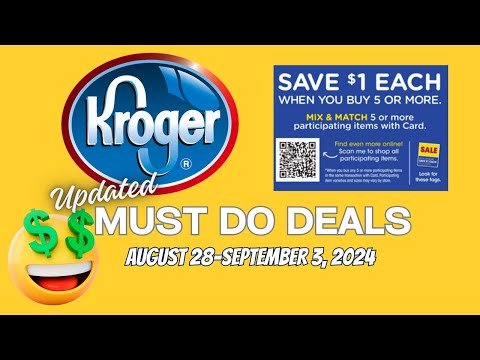 *CRAZY SODA DEAL* Kroger UPDATED (Again) Must Do Deals for 8/28-9/3 | Mega Sale & MORE