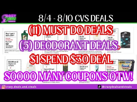 🔥8/4 CVS Deals {11 MUST DO CVS DEALS}LOTS OF COUPONS OTW! NEW CVS GLITCHES- CVS Couponing🔥#cvsdeals