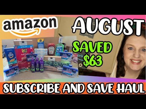 Amazon Subscribe and Save Haul || August 2024 || Saved Over $63 || Brandclub Savings