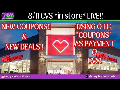 8/11 CVS *in store* LIVE! NEW CVS DEALS + USING OTC “COUPONS” AS PAYMENT AT CVS! 8/11 CVS HAUL