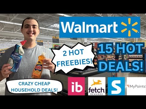 15 HOT WALMART COUPONING DEALS! ~ 2 HOT FREEBIES / CRAZY CHEAP HOUSEHOLD DEALS! ~ AUGUST 2024