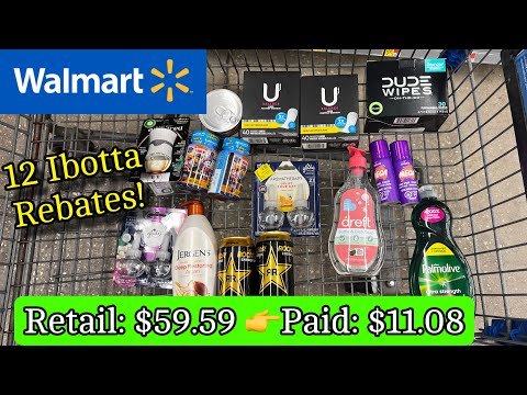 Walmart Ibotta Haul – Save 81% with ALL DIGITAL DEALS! 8/11-17/24