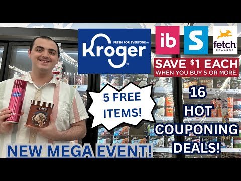 5 FREE ITEMS AT KROGER! ~ 16 HOT KROGER COUPONING DEALS! ~ NEW MEGA EVENT & MORE ~ 08/14/24