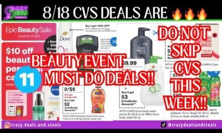 🔥8/18 CVS Deals {11 MUST DO CVS DEALS} $10/$25 BEAUTY/PERSONAL CARE CRT- CVS Couponing🔥#cvsdeals