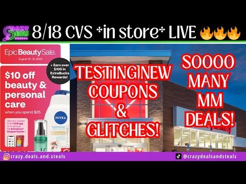 8/18 CVS *in store* LIVE🔥8/18 CVS Couponing- $10/$25 Beauty CRT is 🔥SOOOO Many Hot Deals/Glitches