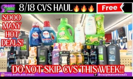 🔥8/18 CVS HAUL= FREE 🎉 $0.99 LAUNDRY + HOT GLITCHES, FREE DOVE & MORE (CVS Couponing) #cvsdeals