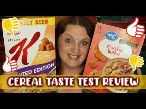 Cereal Taste Test Review || Special K Caramel Cereal || Walmart Great Value Cookie Butter Cereal