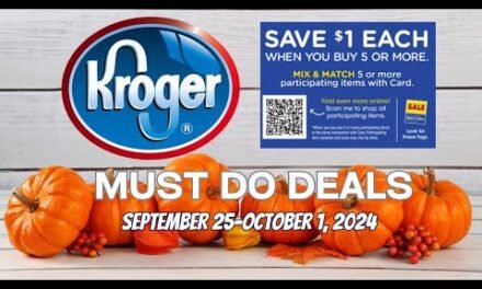 *NEW MEGA!* Kroger MUST DO Deals for 9/25-10/1 | Buy 5, Save $1 Each Mega, Weekly Digitals, & MORE