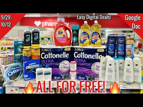 CVS Free & Cheap Coupon Deals & Haul| 9/29 – 10/12| Easy Digital Deals & MMs!🙌🏾| Learn CVS Couponing