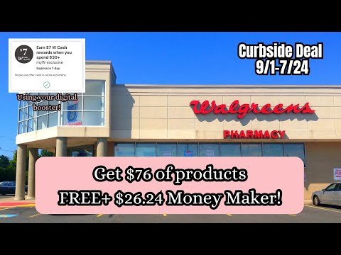 Walgreens Online Deal! Huge $26 MONEY MAKER Curbside Deal 9/1-7/24