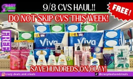 🎉WOW! 9/8 CVS HAUL = FREE🎉Baby Dove STOCKUP * SAVE HUNDREDS ON OLAY (CVS Couponing)#cvsdeals