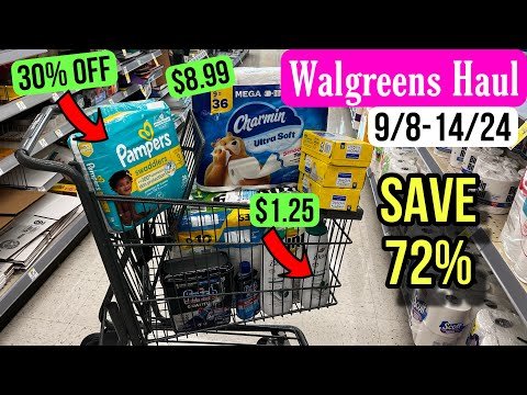 Walgreens Haul – Save 72% with ALL DIGITAL COUPONS! 9/8-14/24